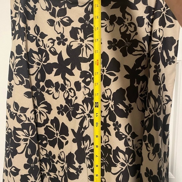 DKNY Jeans 100% Cotton Flower Print Skirt Size 6, Fully Lined, Side Zip - Picture 5 of 12